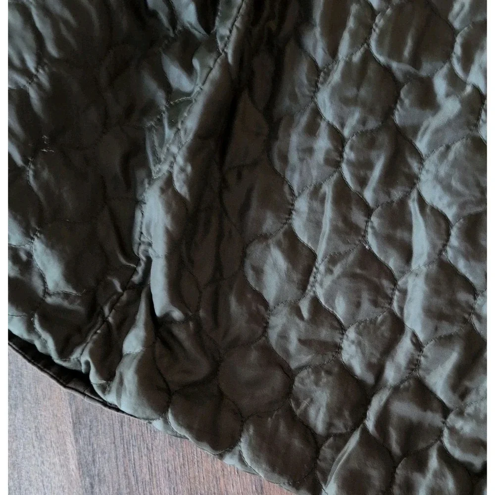Levis Jacket Womens Med Green Field Hooded Pockets Outdoors Quilted Lined - Picture 7 of 14